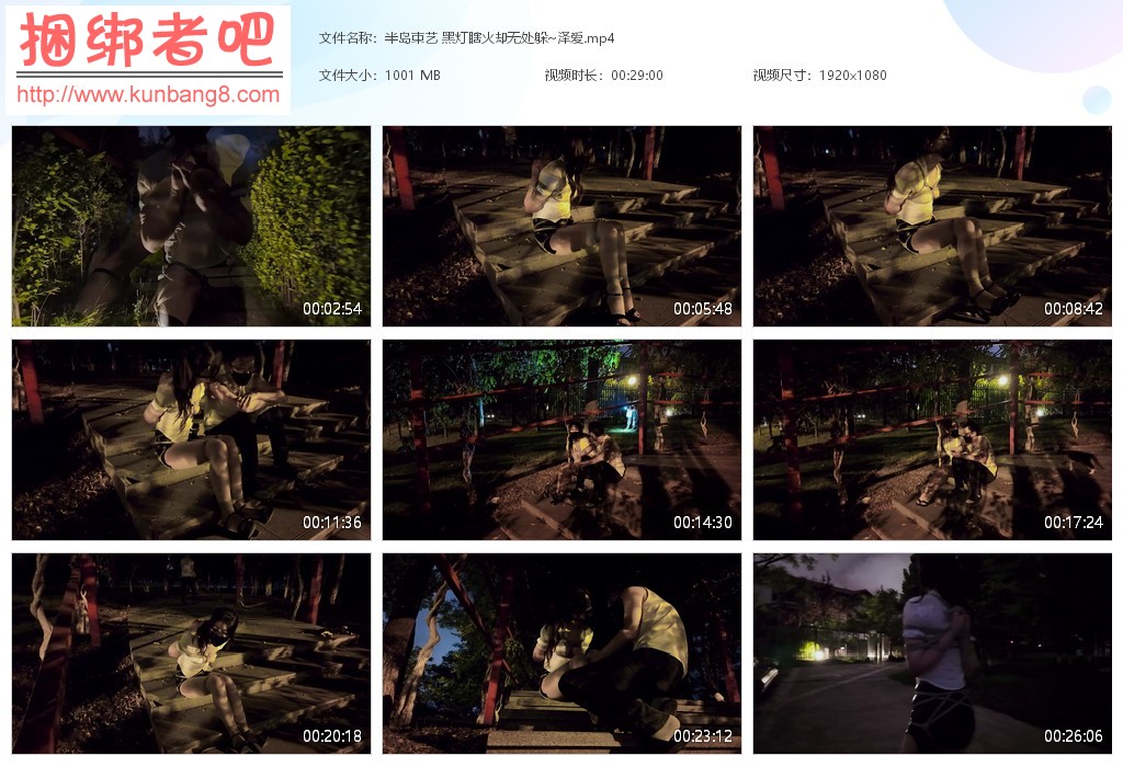 半岛束艺 黑灯瞎火却无处躲~泽爱【1001MB】